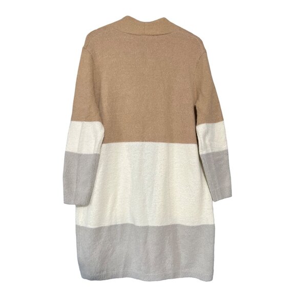 Neutral Tone Open Front Cardigan - Picture 7 of 8